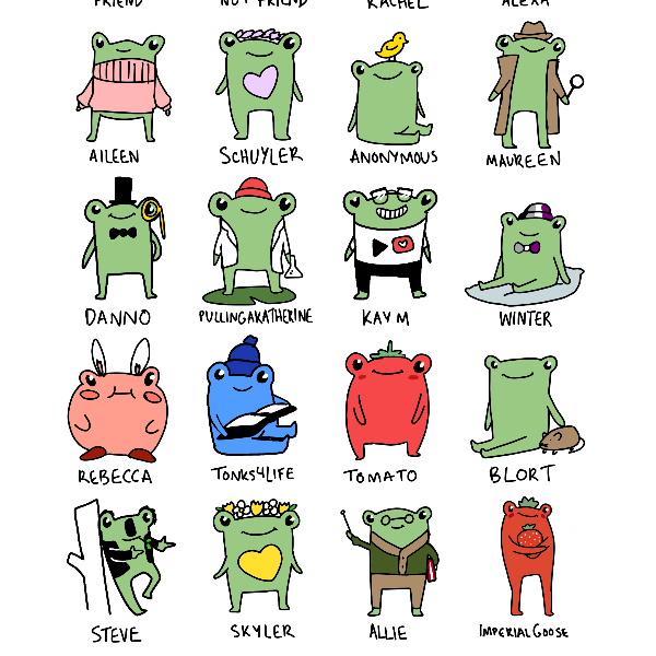 Sabrina Cruz from Answer in Progress will create a personalized frog drawing for you!