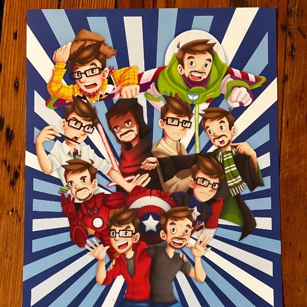 A signed poster from the Super Carlin Brothers! 11x17 inches.