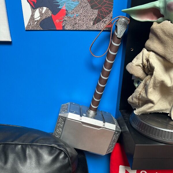Here's your chance to own Thor's Hammer... straight from the set of the Super Carlin Brothers (and signed)!