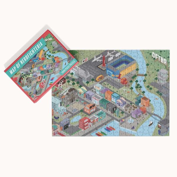 Our favorite map of Nerdfighteria is now a 1,000 piece puzzle! Designed by nerdfighter Alys.