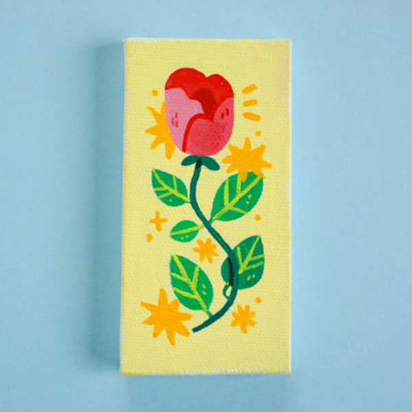 A small original painting made exclusively for you by artist Cheyenne Barton! Just give her 3 words to use for inspiration.