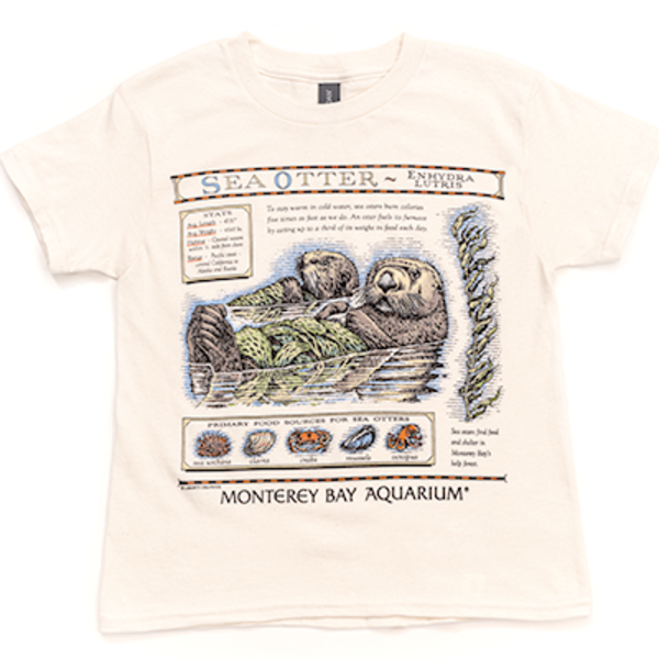 Tiltify - Monterey Bay Aquarium Vintage Sea Otter Shirt Re-issue