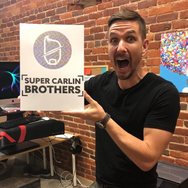 Previously only available through their Patreon, these shiny, signed posters are now available to get here! Signed by the Super Carlin Brothers! Previously only available through their Patreon, these shiny, signed posters are now available to get here! Signed by the Super Carlin Brothers!