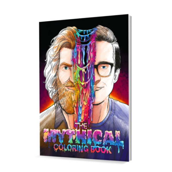 Bring the Mythical Coloring Book to life with your own colorful creativity! Art by Fantoons. Signed by Rhett & Link. Bring the Mythical Coloring Book to life with your own colorful creativity! Art by Fantoons. Signed by Rhett & Link.