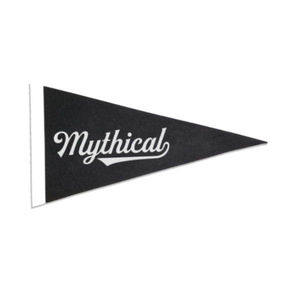 Show your support for TEAM MYTHICAL with this classic pennant! Signed by Rhett & Link. Show your support for TEAM MYTHICAL with this classic pennant! Signed by Rhett & Link.