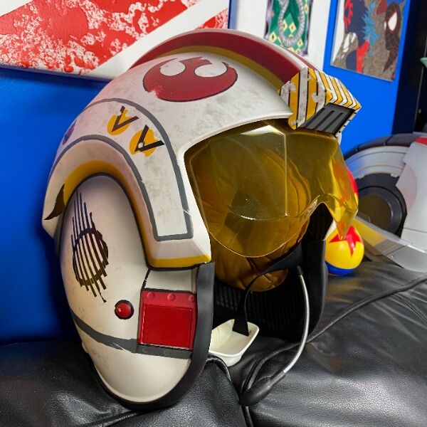 Get a signed prop from the Super Carlin Bros set! Destroy the Death Star with Luke's fighter pilot helmet! Get a signed prop from the Super Carlin Bros set! Destroy the Death Star with Luke's fighter pilot helmet!