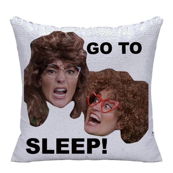 Previouslly only available to Patrons, this pillow case will convince you GO TO SLEEP! While also providing a soothing tactile experience with its reversible sequins. Previouslly only available to Patrons, this pillow case will convince you GO TO SLEEP! While also providing a soothing tactile experience with its reversible sequins.