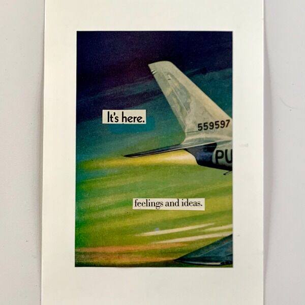 Your last chance for one of Sarah's original collage poems she creates from vintage magazines. They are beautifully strange. Digital version available with the digital download bundle. Your last chance for one of Sarah's original collage poems she creates from vintage magazines. They are beautifully strange. Digital version available with the digital download bundle.