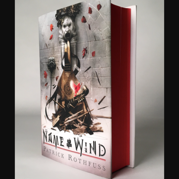 The deluxe, 10 year anniversary edition of "Name of the Wind" comes with never before seen illustrations and an updated world map! Signed by Pat Rothfuss. The deluxe, 10 year anniversary edition of "Name of the Wind" comes with never before seen illustrations and an updated world map! Signed by Pat Rothfuss.